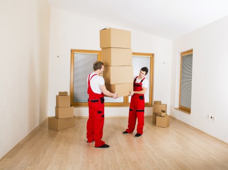 Professional man with van assisting with a move